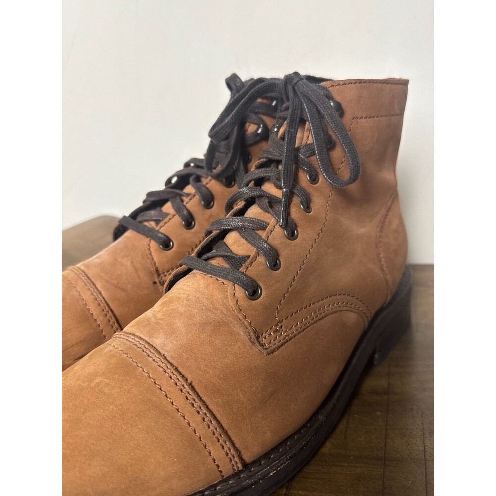 Thursday Boot Company Men’s Size 10 Brown Leather Lace Up Boots Cap Toe - Picture 9 of 12